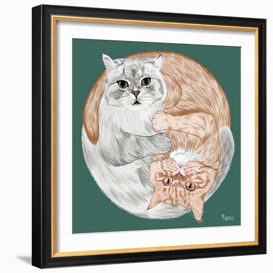 Lazy Sunday Cat III-Tara Royle-Framed Art Print