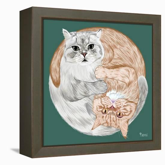 Lazy Sunday Cat III-Tara Royle-Framed Stretched Canvas