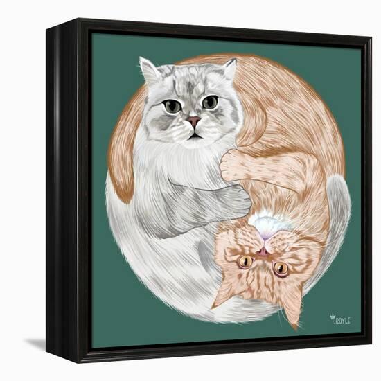 Lazy Sunday Cat III-Tara Royle-Framed Stretched Canvas