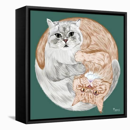 Lazy Sunday Cat III-Tara Royle-Framed Stretched Canvas