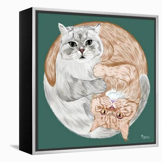 Lazy Sunday Cat III-Tara Royle-Framed Stretched Canvas