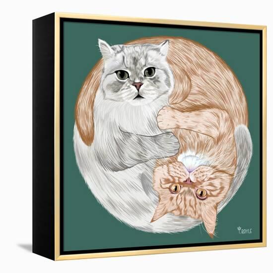 Lazy Sunday Cat III-Tara Royle-Framed Stretched Canvas