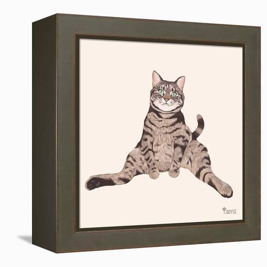 Lazy Sunday Cat IV-Tara Royle-Framed Stretched Canvas