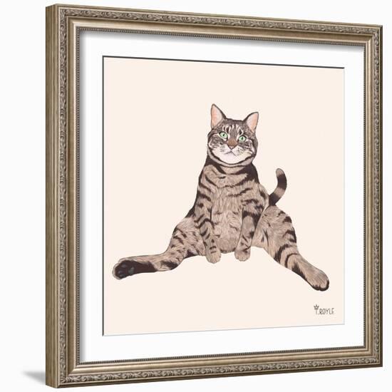 Lazy Sunday Cat IV-Tara Royle-Framed Art Print