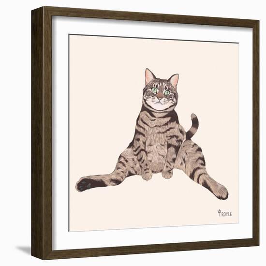 Lazy Sunday Cat IV-Tara Royle-Framed Art Print