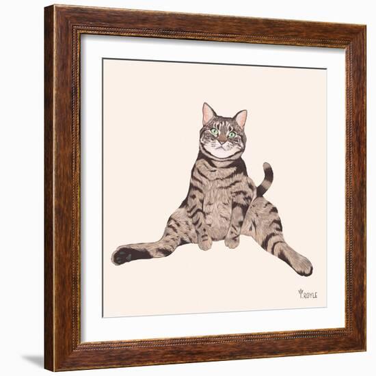 Lazy Sunday Cat IV-Tara Royle-Framed Art Print