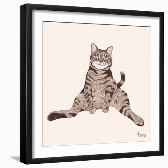 Lazy Sunday Cat IV-Tara Royle-Framed Art Print