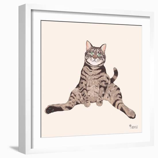 Lazy Sunday Cat IV-Tara Royle-Framed Art Print