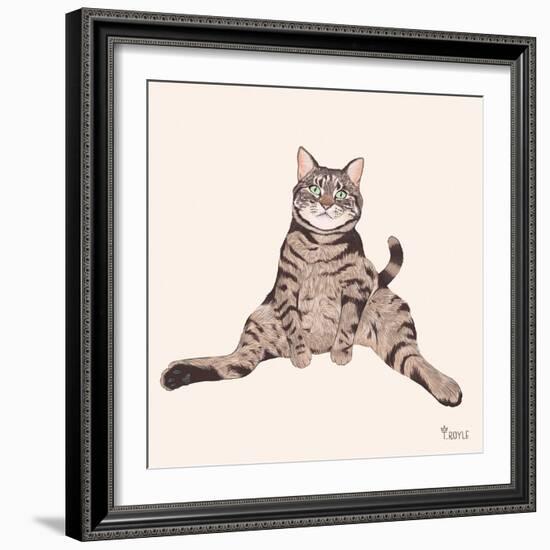 Lazy Sunday Cat IV-Tara Royle-Framed Art Print