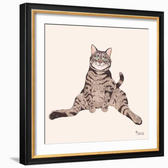 Lazy Sunday Cat IV-Tara Royle-Framed Art Print