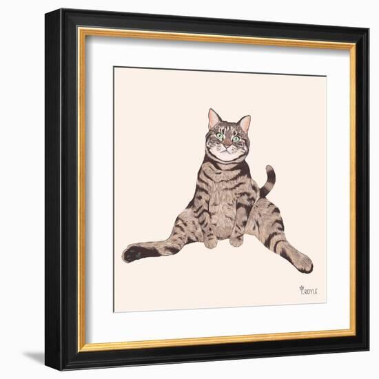 Lazy Sunday Cat IV-Tara Royle-Framed Art Print