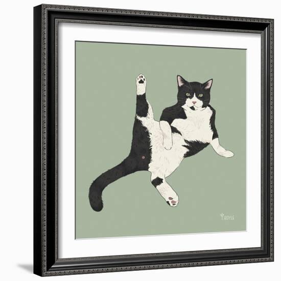 Lazy Sunday Cat V-Tara Royle-Framed Art Print
