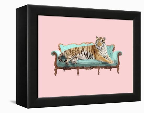 Lazy Tiger-Robert Farkas-Framed Stretched Canvas