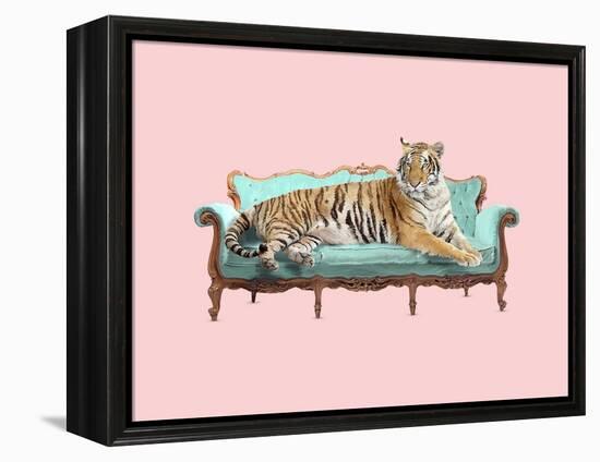 Lazy Tiger-Robert Farkas-Framed Stretched Canvas