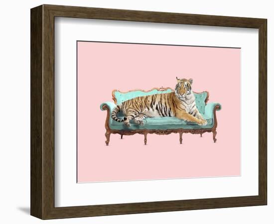 Lazy Tiger-Robert Farkas-Framed Premium Giclee Print