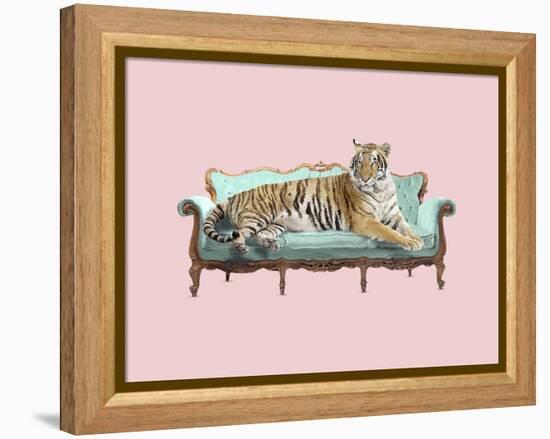 Lazy Tiger-Robert Farkas-Framed Premier Image Canvas