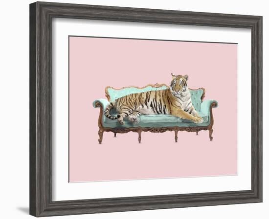 Lazy Tiger-Robert Farkas-Framed Giclee Print