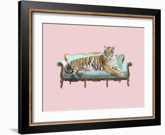 Lazy Tiger-Robert Farkas-Framed Giclee Print