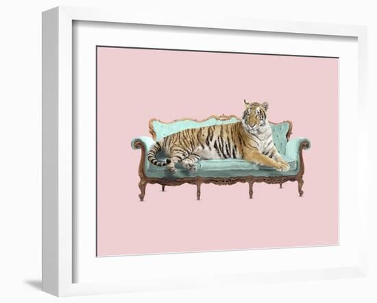 Lazy Tiger-Robert Farkas-Framed Giclee Print