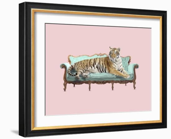 Lazy Tiger-Robert Farkas-Framed Giclee Print