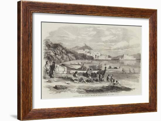 Lazzaroni on the Shore of the Bay of Naples-Samuel Read-Framed Giclee Print