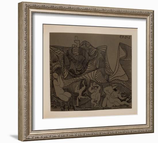 LC - Bacchanale au hibou-Pablo Picasso-Framed Collectable Print