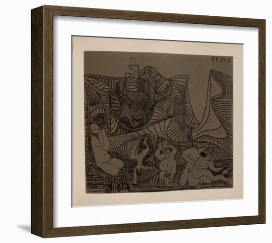 LC - Bacchanale au hibou-Pablo Picasso-Framed Collectable Print