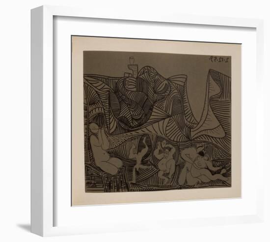 LC - Bacchanale au hibou-Pablo Picasso-Framed Collectable Print