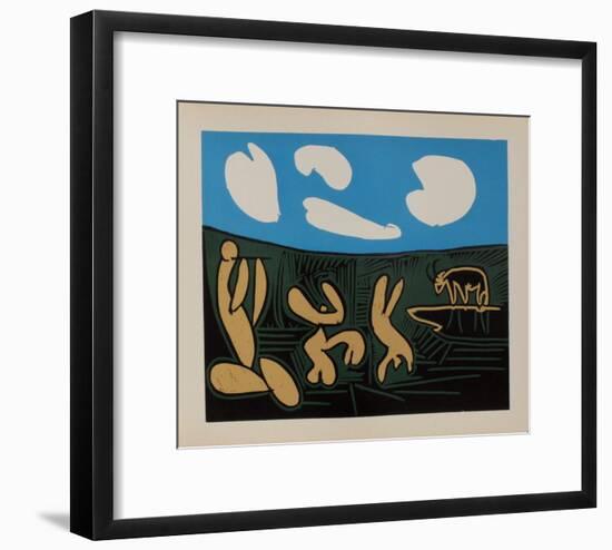 LC - Bacchanale au taureau-Pablo Picasso-Framed Premium Edition