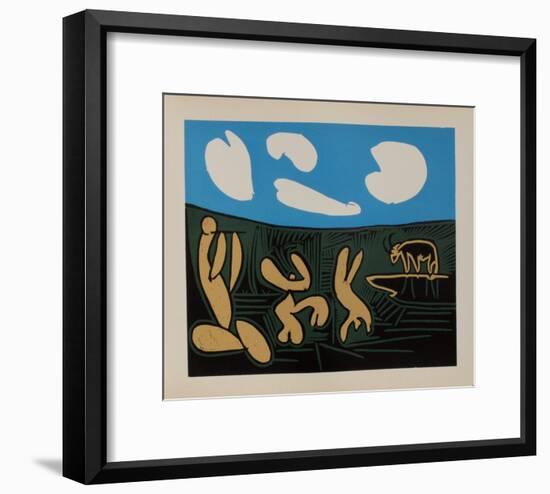LC - Bacchanale au taureau-Pablo Picasso-Framed Premium Edition