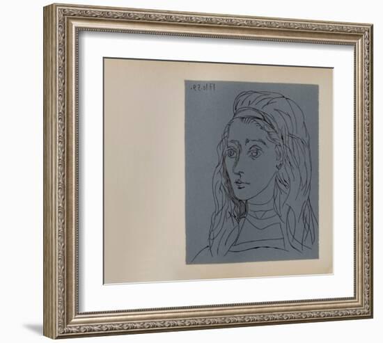 LC - Jacqueline-Pablo Picasso-Framed Premium Edition