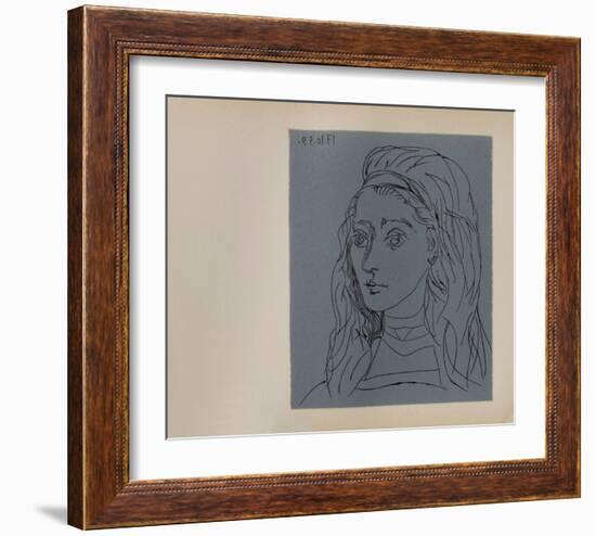 LC - Jacqueline-Pablo Picasso-Framed Premium Edition