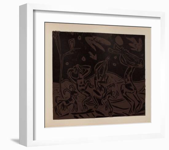 LC - Les danseurs au hibou-Pablo Picasso-Framed Collectable Print