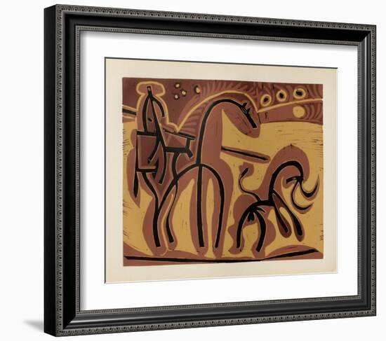 LC - Picador et taureau-Pablo Picasso-Framed Premium Edition