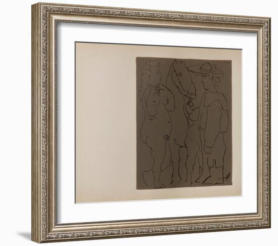 LC - Picador femme et cheval-Pablo Picasso-Framed Collectable Print