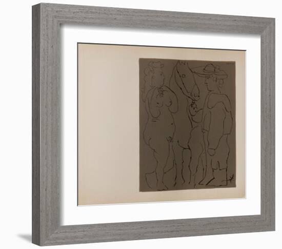 LC - Picador femme et cheval-Pablo Picasso-Framed Collectable Print