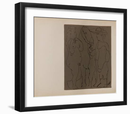 LC - Picador femme et cheval-Pablo Picasso-Framed Collectable Print