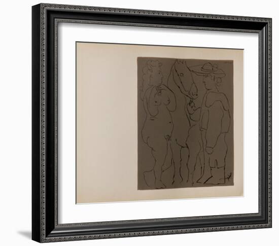 LC - Picador femme et cheval-Pablo Picasso-Framed Collectable Print