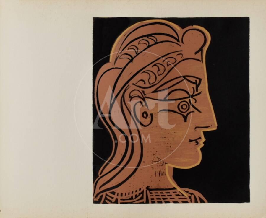 Lc Tete De Femme De Profil Premium Edition Pablo Picasso Art Com