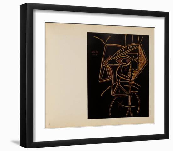 LC - Tête de femme-Pablo Picasso-Framed Collectable Print