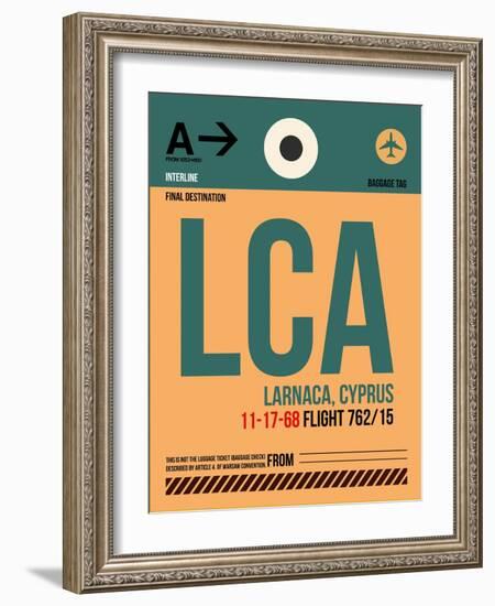 LCA Cyprus Luggage Tag I-NaxArt-Framed Art Print