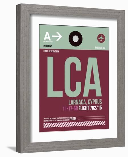 LCA Cyprus Luggage Tag II-NaxArt-Framed Art Print