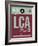 LCA Cyprus Luggage Tag II-NaxArt-Framed Art Print