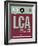 LCA Cyprus Luggage Tag II-NaxArt-Framed Art Print