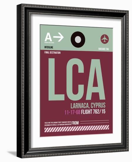 LCA Cyprus Luggage Tag II-NaxArt-Framed Art Print