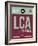 LCA Cyprus Luggage Tag II-NaxArt-Framed Art Print