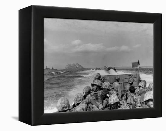 LCVP?s (Landing Craft, Vehicle, Personnel -LCVP)-null-Framed Stretched Canvas