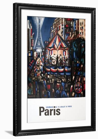 Le 14 Juillet a Paris-Marcel Gromaire-Framed Collectable Print