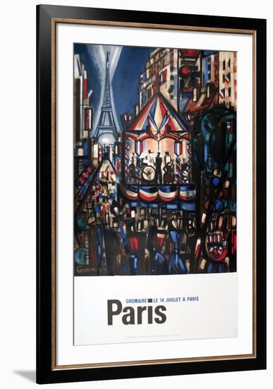 Le 14 Juillet a Paris-Marcel Gromaire-Framed Collectable Print