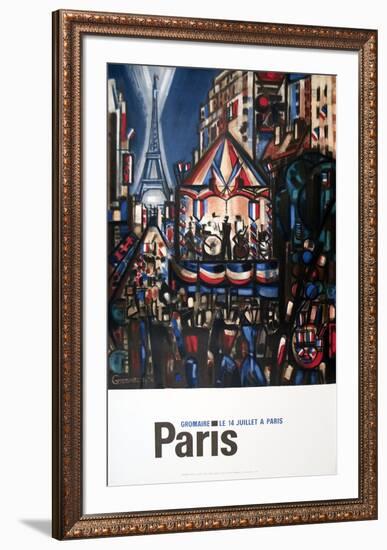 Le 14 Juillet a Paris-Marcel Gromaire-Framed Collectable Print